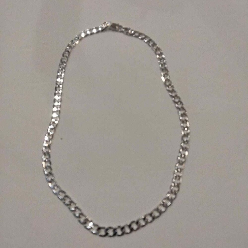 New 925 Sterling Silver Cuban chain 8mm link necklace 24"